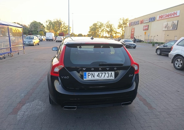 Volvo V60 cena 43900 przebieg: 248000, rok produkcji 2015 z Konin małe 67